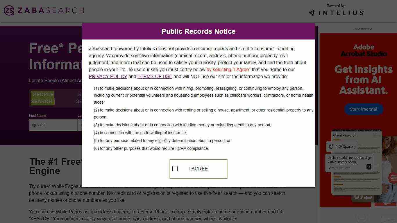 White Pages | ZabaSearch
